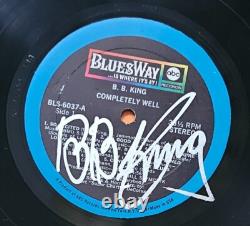 BB King Completely Well Signed Label BluesWay BLS-6037 Gatefold LP COA EX/VG+