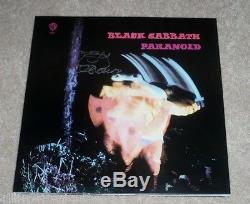 BLACK SABBATH SINGER OZZY OSBOURNE SIGNED PARANOID ALBUM VINYL COVER LP WithCOA