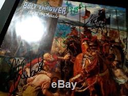 BOLT THROWER The IVth Crusade FULLY SIGNED 1st press vinyl 1992 COA