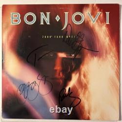 BON JOVI Signed 7800 Fahrenheit Vinyl Record Album Autographed By Four 4 Members