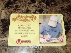 Back To The Future RARE Signed Mondo Movie Vinyl Soundtrack Michael J Fox PROOF