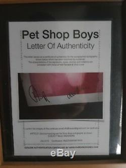 Beafore Penis rare Signed pet shop boys 12 vinyl Very Very Rare