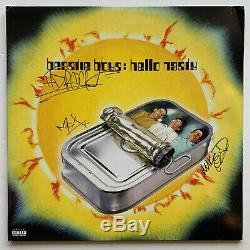 Beastie Boys Autographed hello nasty Vinyl Record Album signed all 3 Beckett BAS