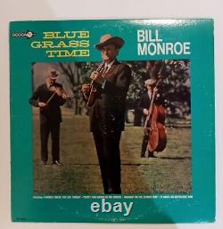 Bill Monroe Blue Grass Time Autographed Promotional Lp Dl-4896 Vinyl