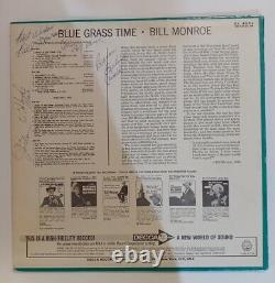 Bill Monroe Blue Grass Time Autographed Promotional Lp Dl-4896 Vinyl