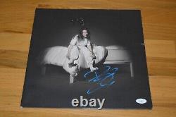 Billie Eilish Signed When We All Fall Asleep. Vinyl LP Cover JSA Hologram