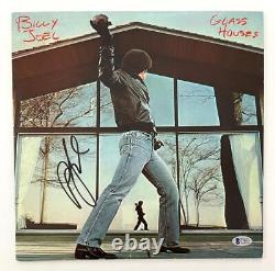 Billy Joel Signed Autograph Album Vinyl Record Glass Houses with Beckett COA