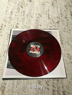 Black Pumas Autographed Vinyl LP Limited Edition on Red & Black Marble Swirl