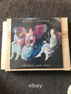 Black Sabbath Heaven And Hell SIGNED LP Ronnie James Dio Tony Iommi Geezer