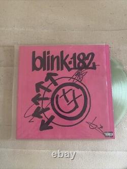 Blink 182 One More Time SIGNED Mark Travis Tom 3x Indie Black Vinyl Record Lp