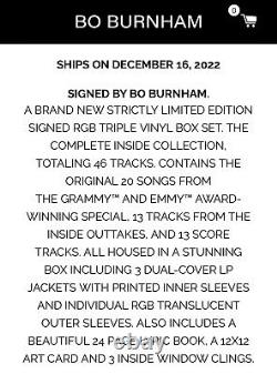 Bo Burnham INSIDE DELUXE SIGNED VINYL BOX SET (RGB VERSION) CONFIRMED PRESALE