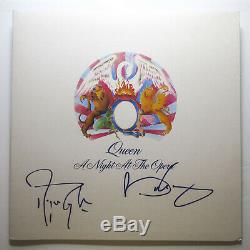 Brian May & Roger Taylor Signed QUEEN'Night At The Opera' Vinyl EXACT Proof JSA