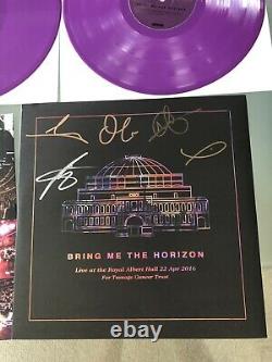 Bring Me The Horizon Live At Royal Albert Hall Purple Vinyl 3 LP Signed! BMTH