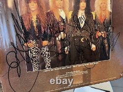 Britny Fox Debut LP 1988 SIGNED by THE ENTIRE BAND in SHRINK GD+/VG READ