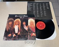 Britny Fox Debut LP 1988 SIGNED by THE ENTIRE BAND in SHRINK GD+/VG READ
