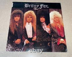 Britny Fox Debut LP 1988 SIGNED by THE ENTIRE BAND in SHRINK GD+/VG READ