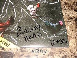 Buckethead Rare Hand Signed Autographed Crime Slunk Scene Vinyl LP Record COA