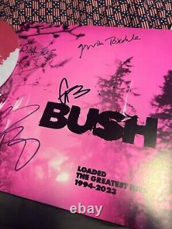 Bush loaded vinyl signed greatest hits double record vip 2024, poster, etc