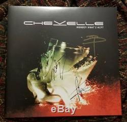 CHEVELLE signed auto WONDER WHAT'S NEXT Vinyl 2X LP PETE LOEFFLER +2 Proof