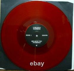 CHILDISH GAMBINO Because The Internet 2-LP SIGNED Red Vinyl NUMBERED 41/800 NICE