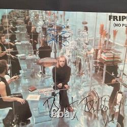 COA AUTOGRAPH Fripp & Eno AN-7001 VINYL LP JAPAN Signed