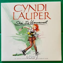 CYNDI LAUPER Signed Promo 8x10 & NM She's So Unusual 30th SPLATTER VINYL Record