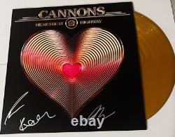 Cannons Band Signed Heartbeat Highway Lp Vinyl Record Michelle Joy +2 Jsa Coa