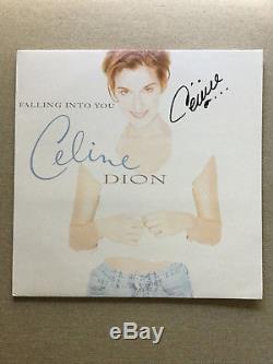 Celine Dion Falling Into You 1996 Ultra Rare Original 2 x Vinyl LP Autographed