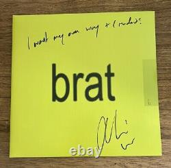 Charli XCX Brat Hand Signed Splatter Sealed Mint Vinyl