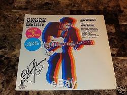 Chuck Berry Rare Signed Vinyl Record Johnny B. Goode Hall Of Fame Guitar Legend