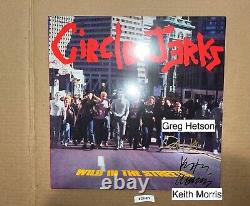 Circle Jerks Signed Autographed Vinyl Record LP Keith Morris Wild In The Streets