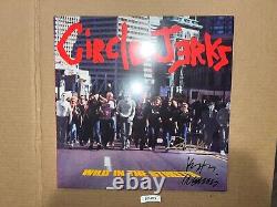 Circle Jerks Signed Autographed Vinyl Record LP Keith Morris Wild In The Streets