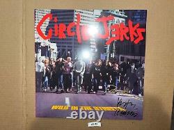 Circle Jerks Signed Autographed Vinyl Record LP Keith Morris Wild In The Streets