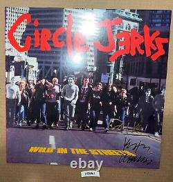 Circle Jerks Signed Autographed Vinyl Record LP Keith Morris Wild In The Streets