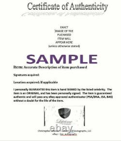 Claire Rosinkranz REAL hand SIGNED Beverly Hills Boyfriend Vinyl Record Blue COA