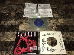 Clutch Rare Pitchfork Limited Edition Clear Color 7 Vinyl 45 Record 1991 Signed