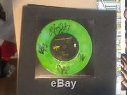 Coheed and Cambria Band Signed Iro-Bot & Elf Tower New Mexico, Band 7Green vinyl