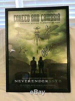 Coheed and Cambria Second Stage Turbine Blade Vinyl 12/7/Signed Poster/Pass