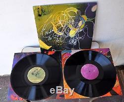 Current 93/ Nurse With Wound Bright Yellow Moon Vinyl 2LP Dual Signed RARE OOP