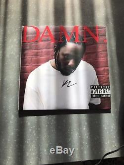 DAMN. 2 LP by Kendrick Lamar, AUTOGRAPHED, Red Vinyl