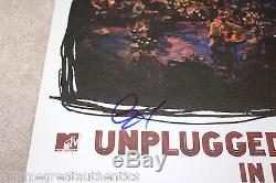 DAVE GROHL SIGNED NIRVANA'MTV UNPLUGGED' VINYL RECORD LP withCOA DAVID PROOF