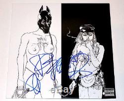 DEATH GRIPS (MC RIDE & ANDY MORIN) SIGNED THE MONEY STORE RECORD VINYL LP withCOA