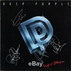 DEEP PURPLE Perfect Strangers VINYL LP Ritchie Blackmore Gillan Autograph SIGNED