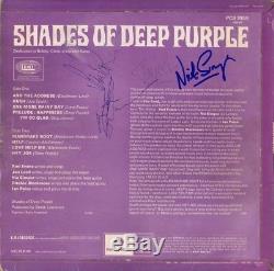 DEEP PURPLE Shades Of, VINYL LP Ritchie Blackmore Jon Lord +2 Autograph SIGNED