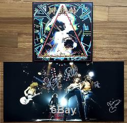 DEF LEPPARD Hysteria 30th Anniversary 2017 SIGNED BY ALL 5 MEMBERS 2-LP Vinyl