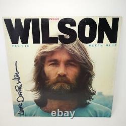 DENNIS WILSON BEACH BOYS Signed Autographed PACIFIC OCEAN BLUE 1977 Vinyl Record