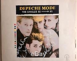 DEPECHE MODE signed signierte Vinyl LP Ost Berlin 7.3.1988 DDR Fernsehen Singles