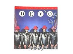 DEVO Signed Rocktober White Color Vinyl Record Gerald Casale Freedom of Choice