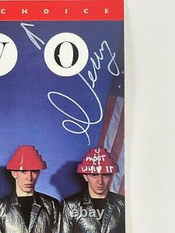 DEVO Signed Rocktober White Color Vinyl Record Gerald Casale Freedom of Choice