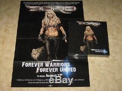 DORO- Forever Warriors MAILORDER BOX Ltd 500 SILVER Vinyl LP SIGNED SEALED PROMO